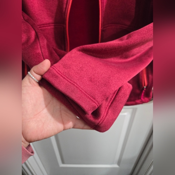 Women’s Medium The North Face Agave Fall Zip Jacket Red Cayenne Heather - Picture 6 of 11